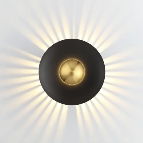 Бра LED Adamas 4223/13WL Odeon Light чёрный золотой на 1 лампа, основание чёрное в стиле хай-тек  фото 2