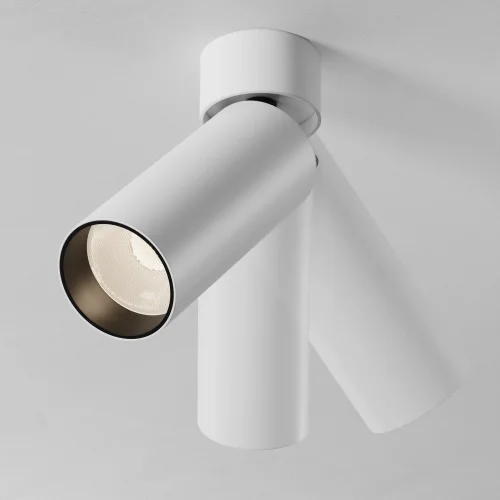 Светильник накладной LED Focus Led C055CL-L12W3K-SS-W Maytoni белый на 1 лампу, основание белое в стиле современный хай-тек трубочки фото 5