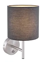 Бра Sanna 15585W Globo антрацит 1 лампа, основание матовое никель в стиле модерн 