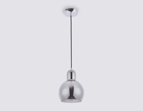 Светильник подвесной TR3516 Ambrella light серый на 1 лампу, основание хром в стиле современный фото 3