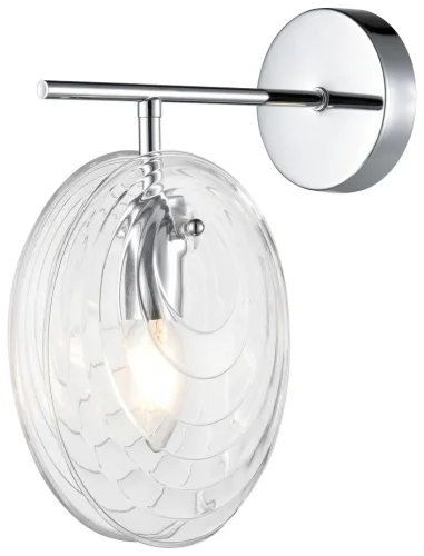 Бра 364-101-01 Velante прозрачный на 1 лампа, основание хром в стиле современный 