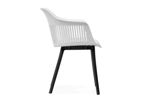 Пластиковый стул Crocs white / black 15711 Woodville, белый/рогожка, ножки/пластик/чёрный, размеры - ****550*580 фото 3