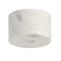 Светильник накладной Иланг 712010701 DeMarkt белый 1 лампа, основание белое в стиле хай-тек круглый