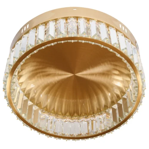 Люстра потолочная LED Irina MR2010-1CL MyFar прозрачная на 1 лампа, основание золотое в стиле современный  фото 3