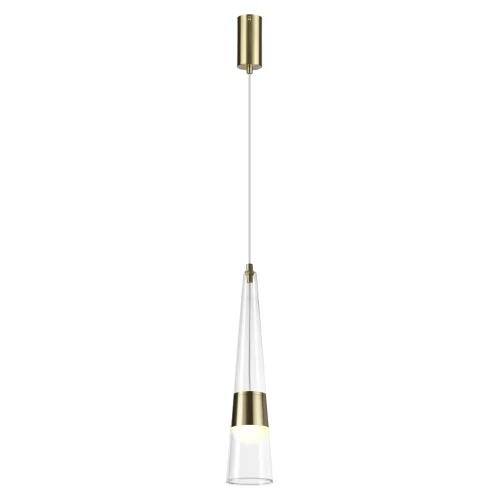 Светильник подвесной LED Lump 5043/12L Odeon Light прозрачный 1 лампа, основание золотое в стиле современный трубочки фото 3