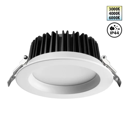 Светильник точечный LED Drum 359414 Novotech белый на 1 лампу, основание белое в стиле современный хай-тек круглый