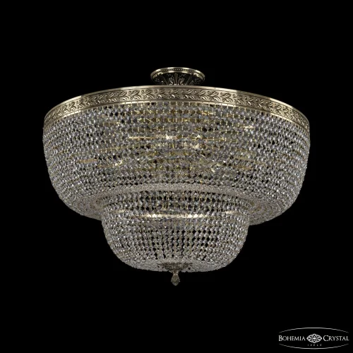 Люстра потолочная 19091/70IV GB C1 Bohemia Ivele Crystal прозрачная на 16 ламп, основание золотое в стиле классический sp