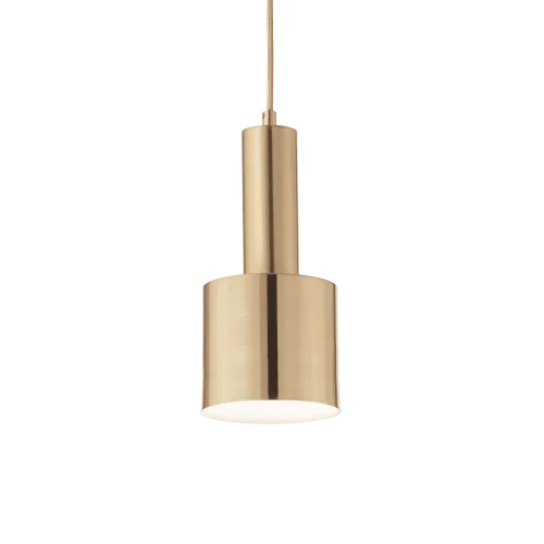 Светильник подвесной HOLLY SP1 OTTONE SATINATO Ideal Lux латунь 1 лампа, основание латунь в стиле современный 