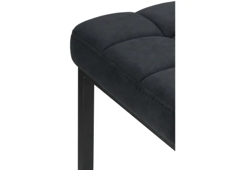 Барный стул Лофт ткань катания черный / черный матовы 432935 Woodville, чёрный/ткань, ножки/металл/чёрный, размеры - ****340*340 фото 4