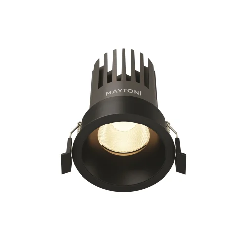 Светильник точечный LED Dip DL117-15W-3K-B Maytoni чёрный на 1 лампу, основание чёрное в стиле современный хай-тек круглый