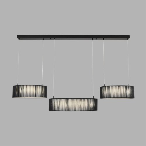 Светильник подвесной LED Kava 8371/70L Lumion чёрный на 1 лампу, основание чёрное в стиле минимализм кольца фото 5