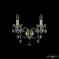 Бра 1415B/2/165 G Bohemia Ivele Crystal без плафона 2 лампы, основание золотое в стиле классический sp