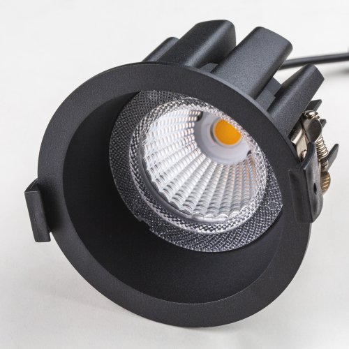 Светильник точечный LED Ciclone 385037 Lightstar чёрный на 1 лампу, основание чёрное в стиле современный круглый фото 3