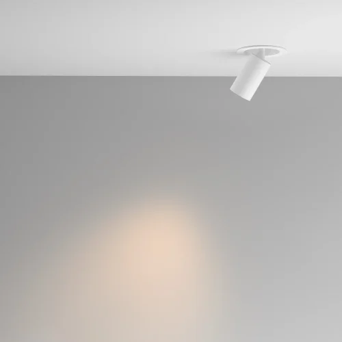 Светильник точечный LED Focus LED C071CL-7W3K-WB Maytoni белый на 1 лампу, основание белое в стиле современный хай-тек трубочки круглый фото 6