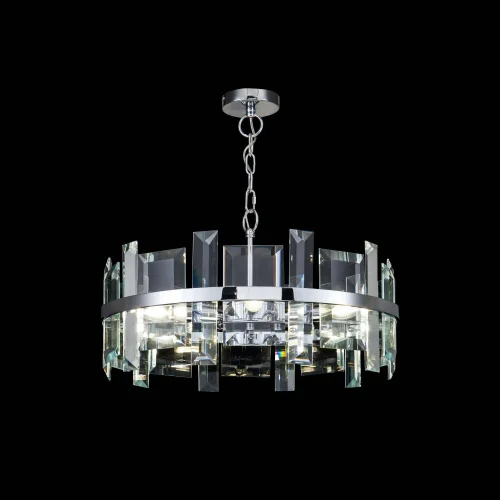 Люстра подвесная Cerezo MOD201PL-07N Maytoni прозрачная на 7 ламп, основание хром в стиле современный  фото 2