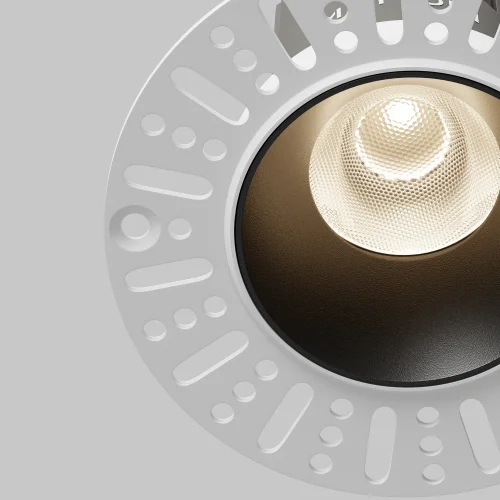 Светильник точечный LED Dip DL124-10W-4K-TRS-B Maytoni чёрный на 1 лампу, основание чёрное в стиле современный хай-тек круглый для затирки фото 4