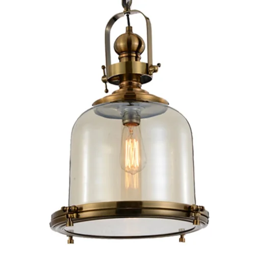 Светильник подвесной лофт Vintage 4971 Mantra прозрачный 1 лампа, основание бронзовое в стиле лофт  фото 3