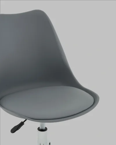 Стул BLOK SN, пластиковый серый NC УТ000041485 Stool Group, серый/экокожа, ножки/металл/хром, размеры - ***** фото 9