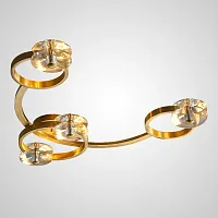 Светильник потолочный ADONICA ARCH L8 208108-23 ImperiumLoft прозрачный на 8 ламп, основание латунь в стиле современный Светильник потолочный ADONICA ARCH L8 208108-23 ImperiumLoft прозрачный на 8 ламп, основание латунь в стиле современный