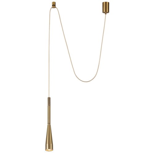 Светильник подвесной LED Pix 7041/6L Odeon Light бронзовый на 1 лампу, основание бронзовое в стиле хай-тек трубочки фото 3