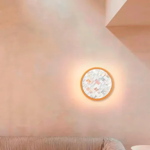Бра LED Helium 4706-1W Favourite белый на 1 лампу, основание золотое в стиле современный фото 2