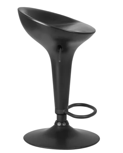 Стул барный 1004-BlackBase-LM BOMBA BLACK,  цвет сиденья черный, цвет основания черный Dobrin, чёрный/, ножки/металл/чёрный, размеры - 660*880***430*360 фото 3