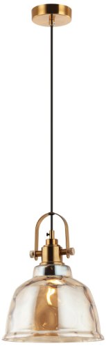 Светильник подвесной Bell 2117/05/01P Stilfort бежевый 1 лампа, основание латунь в стиле лофт современный 