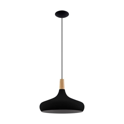 Светильник подвесной Sabinar 900163 Eglo чёрный 1 лампа, основание чёрное в стиле современный 