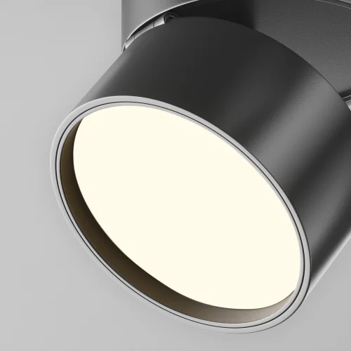 Светильник накладной LED Onda C024CL-12W3K-B-1 Maytoni чёрный 1 лампа, основание чёрное в стиле хай-тек современный круглый фото 2
