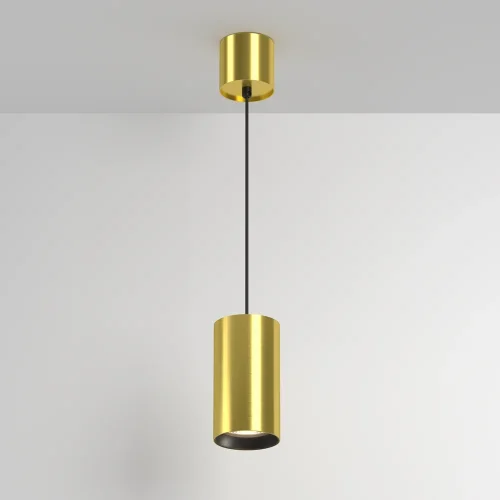 Светильник подвесной LED Vol P100PL-20W3K-BS Maytoni латунь на 1 лампу, основание латунь в стиле современный хай-тек трубочки