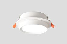 Светильник точечный CLT 087C WH GX53 Crystal Lux белый на 1 лампу, основание белое в стиле современный круглый Светильник точечный CLT 087C WH GX53 Crystal Lux белый на 1 лампу, основание белое в стиле современный круглый