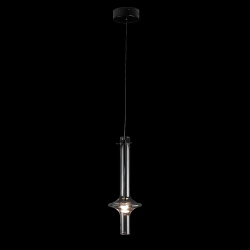 Светильник подвесной LED Tube 10061BK LOFT IT прозрачный 1 лампа, основание чёрное в стиле современный трубочки фото 3