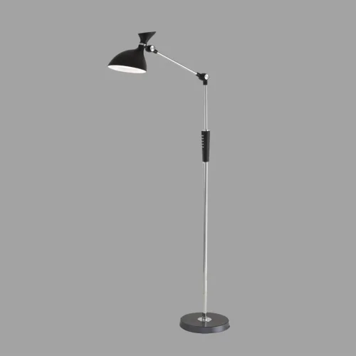 Торшер LED Horsa 8331/15FL Lumion для чтения чёрный на 1 лампу, основание чёрное в стиле хай-тек современный фото 3