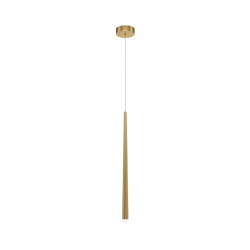 Светильник подвесной LED Cascade MOD132PL-L6BSK Maytoni латунь 1 лампа, основание латунь в стиле минимализм современный трубочки фото 2