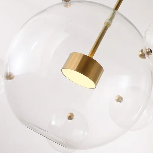 Светильник потолочный BUBBLE B24 177865-26 ImperiumLoft прозрачный на 5 ламп, основание бронзовое в стиле современный фото 3 Светильник потолочный BUBBLE B24 177865-26 ImperiumLoft прозрачный на 5 ламп, основание бронзовое в стиле современный фото 3