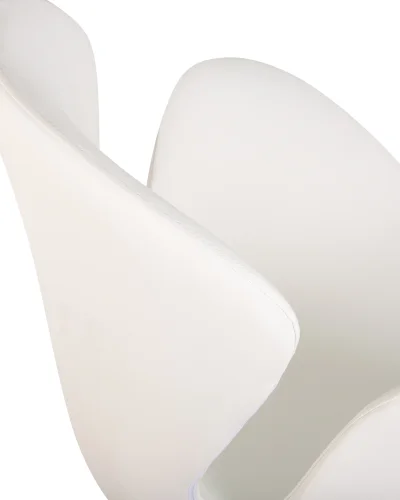 Кресло дизайнерское 69A-LMO SWAN, цвет сиденья белый (P23), алюминиевое основание Dobrin, белый/ткань, ножки/металл/алюминий, размеры - ****710*600 фото 9