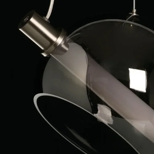 Светильник подвесной LED Граффити 678013801 DeMarkt серый никель 1 лампа, основание никель в стиле современный  фото 6