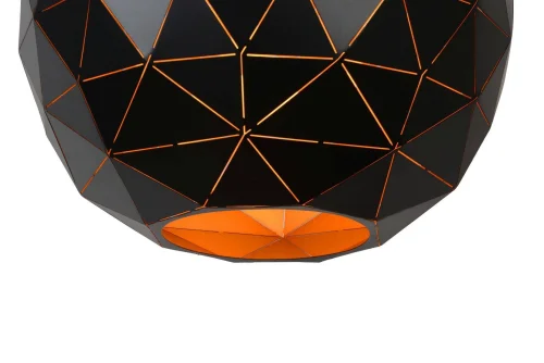 Светильник подвесной OTONA 21409/40/30 Lucide чёрный 1 лампа, основание чёрное в стиле современный  фото 2