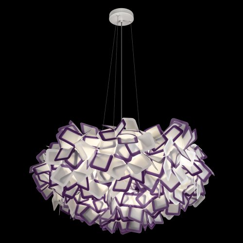 Люстра подвесная Слизия / Clizia 10231/780 Purple LOFT IT фиолетовая белая на 5 ламп, основание в стиле фото 2 Люстра подвесная Слизия / Clizia 10231/780 Purple LOFT IT фиолетовая белая на 5 ламп, основание в стиле фото 2