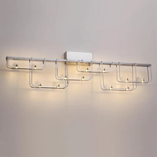 Бра LED Zaha 7059/12WL Odeon Light хром на 1 лампу, основание хром в стиле хай-тек фото 4