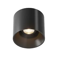 Светильник накладной Alfa LED C064CL-01-15W3K-D-RD-B Maytoni чёрный 1 лампа, основание чёрное в стиле современный хай-тек круглый