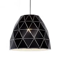 Светильник подвесной Dukka LDP 7415-1 BK Lumina Deco чёрный 1 лампа, основание чёрное в стиле современный 