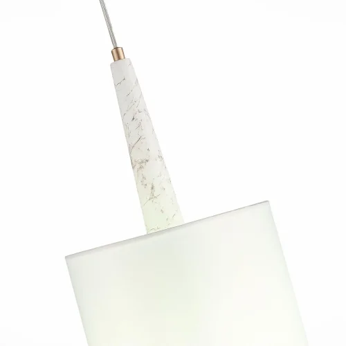 Светильник подвесной Vellino SL1163.203.01 ST-Luce белый 1 лампа, основание матовое золото в стиле современный  фото 3