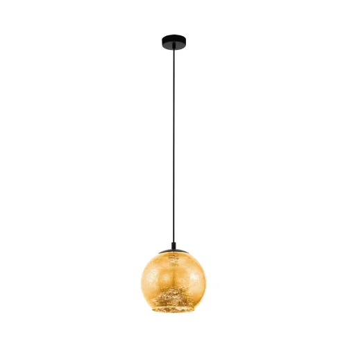 Светильник подвесной Albaraccin 98523 Eglo золотой 1 лампа, основание чёрное в стиле современный 
