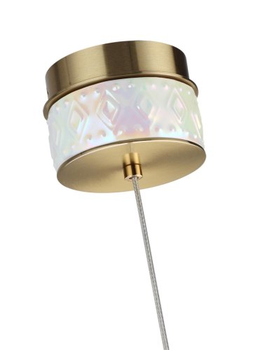 Светильник подвесной LED Lulu 5454/5L Odeon Light белый на 1 лампу, основание античное бронза латунь в стиле современный скандинавский фото 6