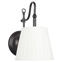 Бра  MILAZZO LSL-2901-01 Lussole белый 1 лампа, основание чёрное в стиле современный 