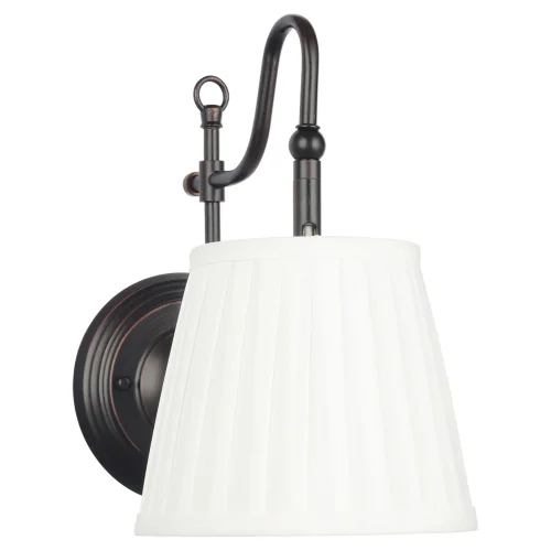 Бра Milazzo GRLSL-2901-01 Lussole белый на 1 лампа, основание чёрное в стиле классический 