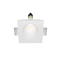 Светильник точечный Gyps Modern DL001-WW-01-W Maytoni белый на 1 , основание белое в стиле современный хай-тек для затирки