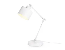 Настольная лампа TR8152 Ambrella light белая 1 лампа, основание белое металл в стиле лофт 