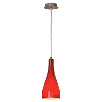 Светильник подвесной Rimini GRLSF-1156-01 Lussole красный 1 лампа, основание хром в стиле современный 